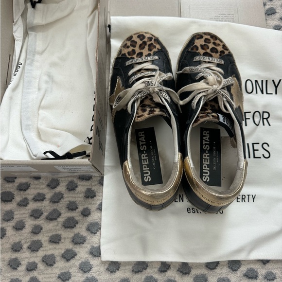 Golden Goose Leopard/Black/Gold Super-Star - Picture 4 of 6
